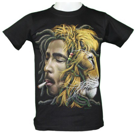 T-shirt LION & BOB MARLEY