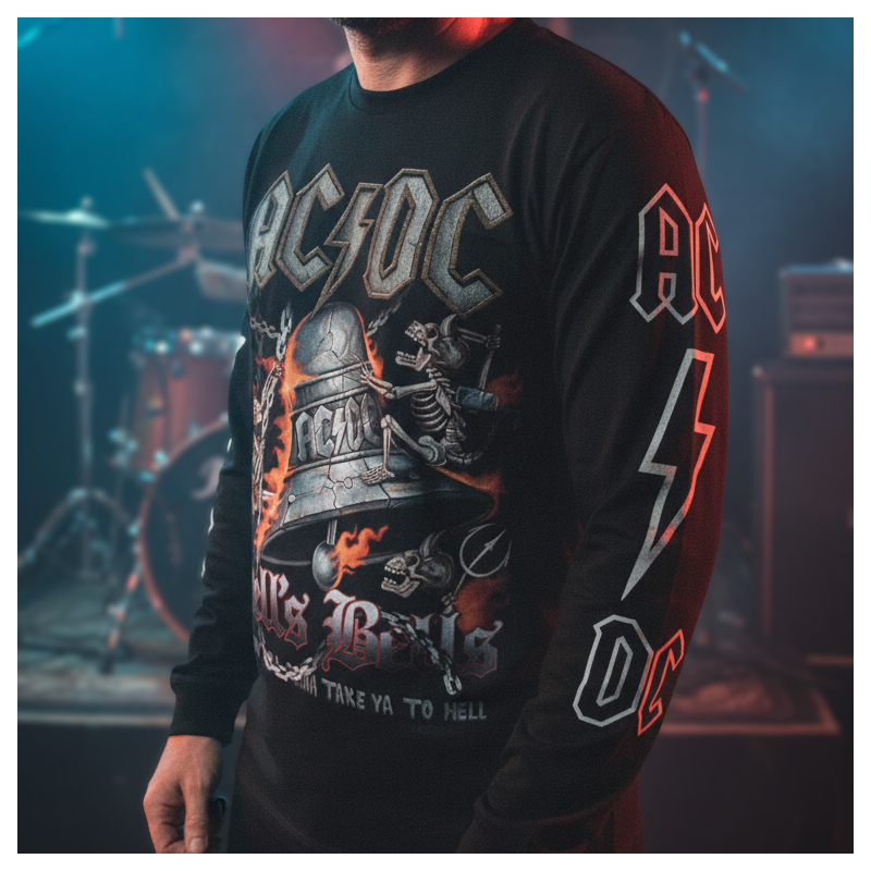 T-shirt à manches longues AC/DC - HELL'S BELLS
