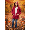 Gilet long avec capuche FRAMBOISINE
