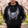 Veste à capuche CRÂNE AILÉ