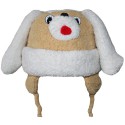 Bonnet pour bébé fait main TOUTOU 100% coton avec cordons